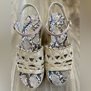 Jessica Simpson Women's Camilia Platform Wedge Sandals Women's Size 7.5 EUC